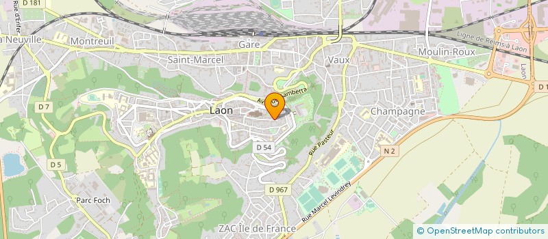 localisation de l'entreprise CENTRE COMMUNAL D ACTION SOCIALE à LAON