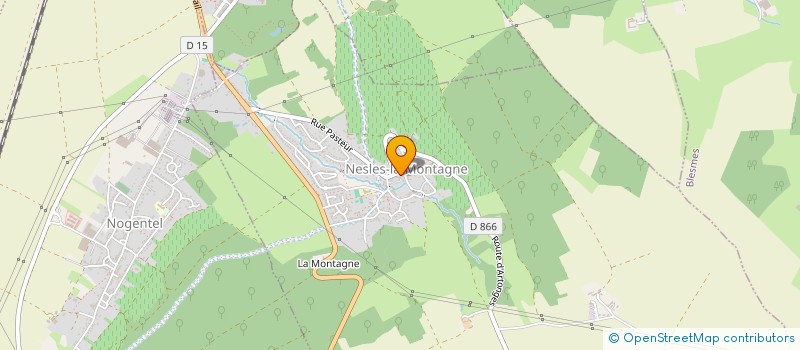 localisation de l'entreprise CENTRE COMMUNAL D'ACTION SOCIALE à NESLES-LA-MONTAGNE