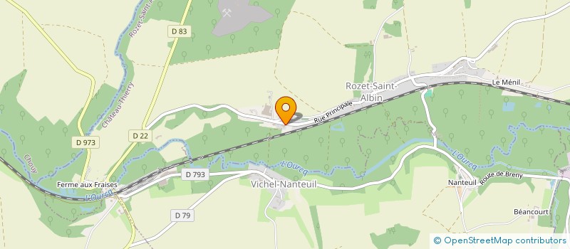 localisation de l'entreprise CENTRE COMMUNAL D'ACTION SOCIALE  ROZET-SAINT-ALBIN