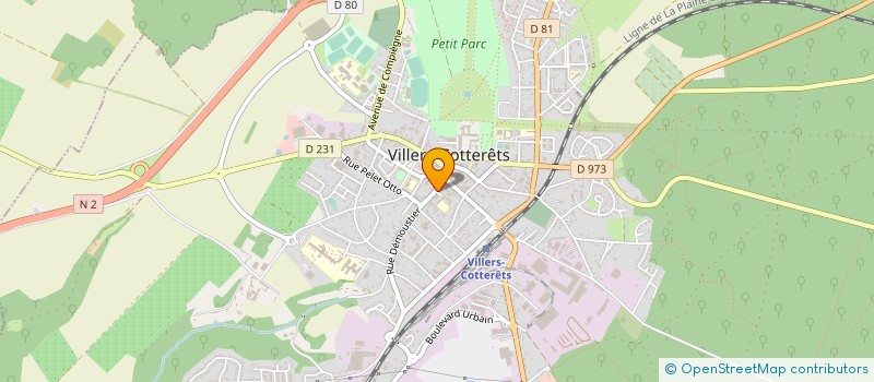 localisation de l'entreprise CENTRE COMMUNAL D'ACTION SOCIALE à VILLERS COTTERETS