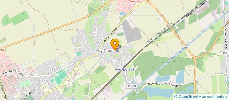 localisation de l'entreprise CENTRE COMMUNAL D ACTION SOCIALE à VIRY-NOUREUIL