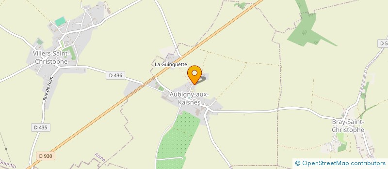localisation de l'entreprise CENTRE COMMUNAL D'ACTION SOCIALE à AUBIGNY-AUX-KAISNES