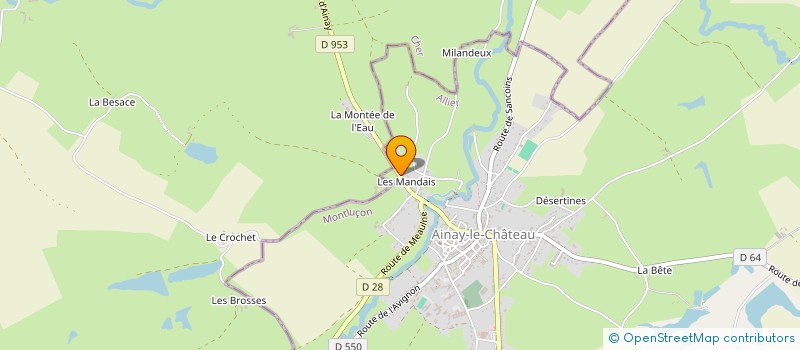 localisation de l'entreprise CENTRE COMMUNAL D'ACTION SOCIALE  BRAIZE