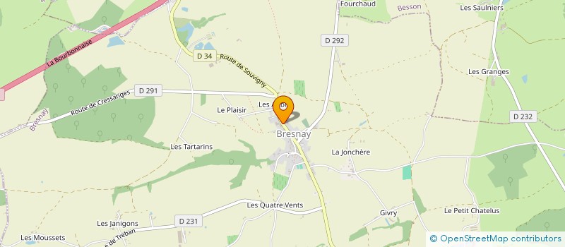 localisation de l'entreprise CENTRE COMMUNAL D'ACTION SOCIALE à BRESNAY