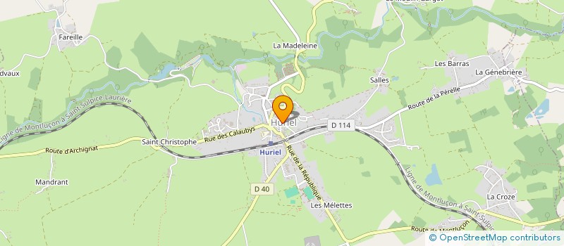 localisation de l'entreprise CENTRE COMMUNAL D'ACTION SOCIALE  HURIEL