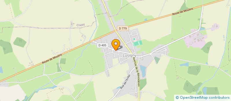 localisation de l'entreprise CENTRE COMMUNAL D'ACTION SOCIALE  LUSIGNY
