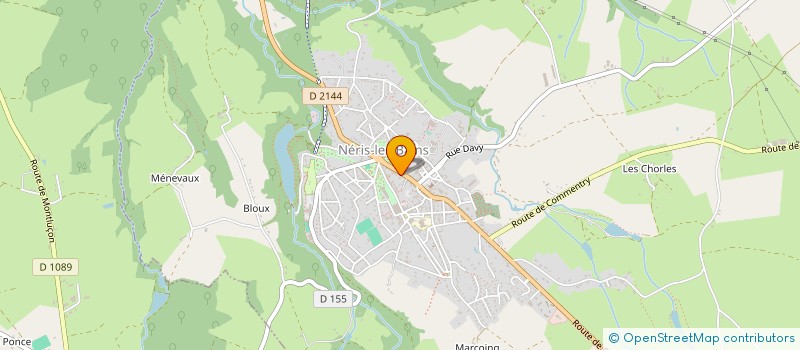 localisation de l'entreprise CENTRE COMMUNAL D'ACTION SOCIALE à NERIS-LES-BAINS