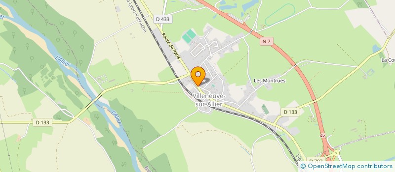 localisation de l'entreprise CENTRE COMMUNAL D'ACTION SOCIALE à VILLENEUVE-SUR-ALLIER