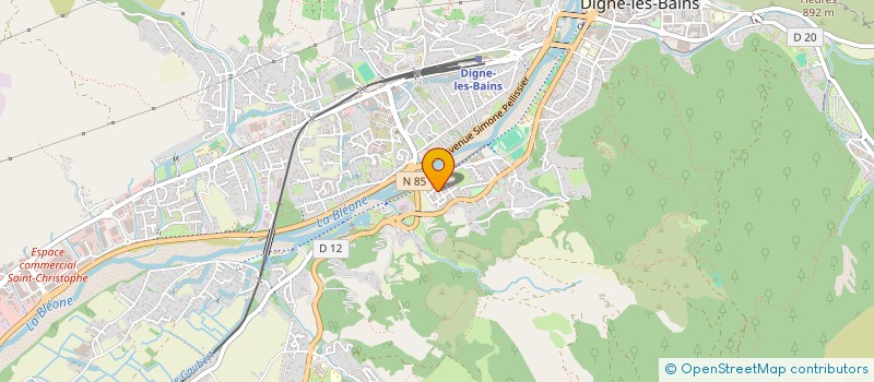 localisation de l'entreprise CENTRE COMMUNAL D'ACTION SOCIALE à DIGNE-LES-BAINS