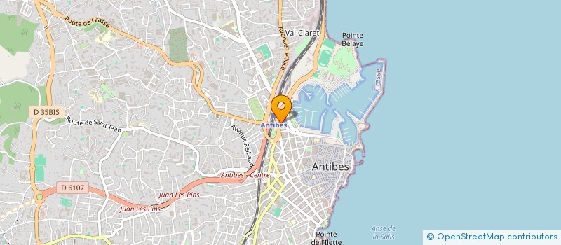 localisation de l'entreprise CENTRE COMMUNAL D'ACTION SOCIALE  ANTIBES