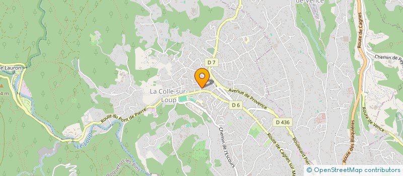 localisation de l'entreprise CENTRE COMMUNAL D'ACTION SOCIALE à LA COLLE-SUR-LOUP