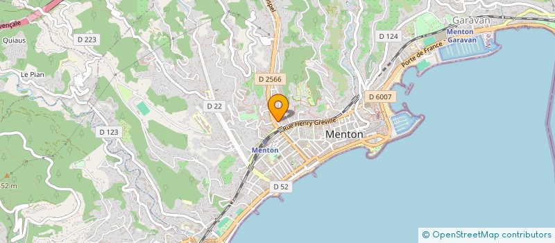 localisation de l'entreprise CENTRE COMMUNAL D'ACTION SOCIALE à MENTON