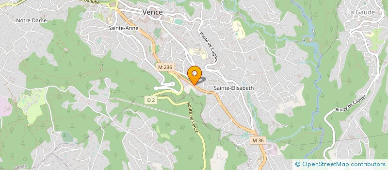 localisation de l'entreprise CENTRE COMMUNAL D ACTION SOCIALE à VENCE