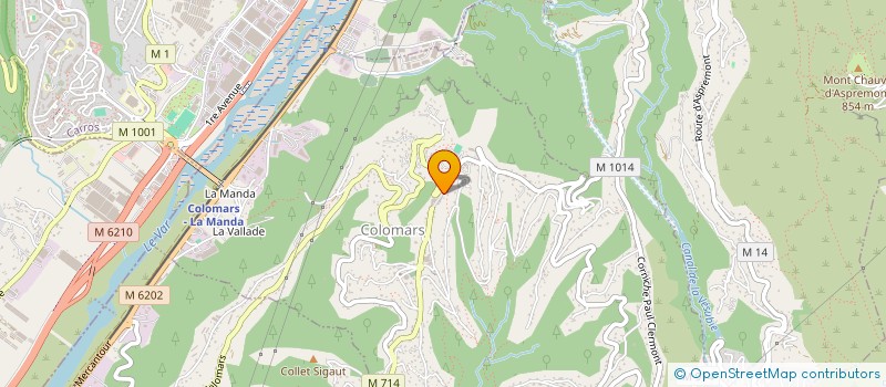 localisation de l'entreprise CENTRE COMMUNAL D ACTION SOCIALE  COLOMARS