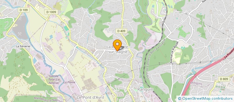 localisation de l'entreprise CENTRE COMMUNAL D'ACTION SOCIALE à LA ROQUETTE-SUR-SIAGNE
