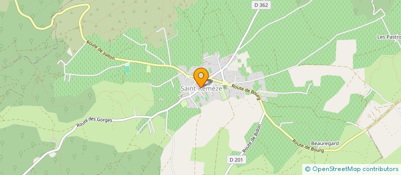 localisation de l'entreprise CENTRE COMMUNAL D'ACTION SOCIALE  SAINT-MARCEL-D'ARDECHE