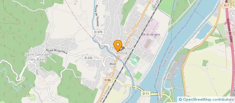 localisation de l'entreprise CENTRE COMMUNAL D'ACTION SOCIALE à CHARMES-SUR-RHONE