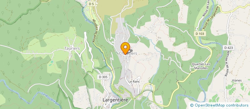 localisation de l'entreprise CENTRE COMMUNAL D ACTION SOCIALE à CHASSIERS