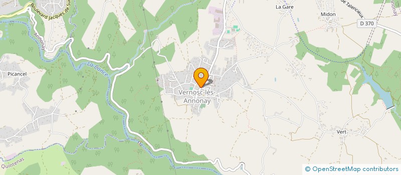 localisation de l'entreprise CENTRE COMMUNAL D'ACTION SOCIALE à VERNOSC-LES-ANNONAY