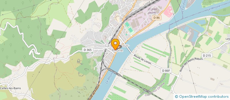 localisation de l'entreprise CENTRE COMMUNAL D'ACTION SOCIALE à LA VOULTE-SUR-RHONE