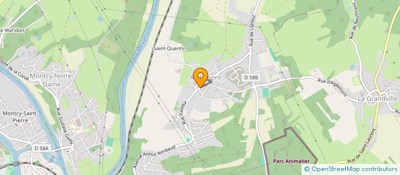 localisation de l'entreprise CENTRE COMMUNAL D'ACTION SOCIALE  AIGLEMONT