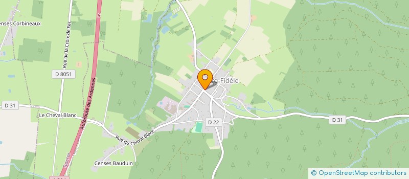 localisation de l'entreprise CENTRE COMMUNAL D'ACTION SOCIALE  BOURG-FIDELE