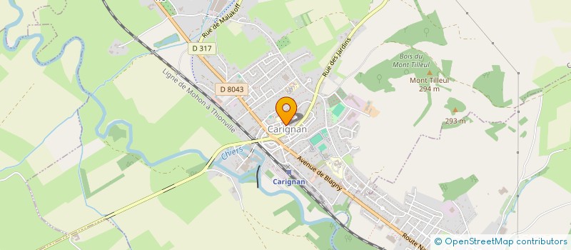 localisation de l'entreprise CENTRE COMMUNAL D'ACTION SOCIALE à CARIGNAN
