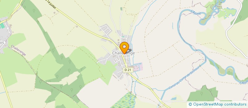 localisation de l'entreprise CENTRE COMMUNAL D'ACTION SOCIALE  CHALLERANGE