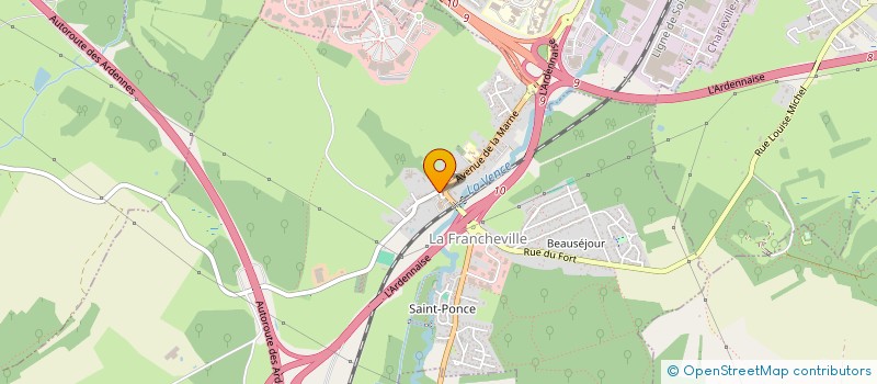 localisation de l'entreprise CENTRE COMMUNAL D'ACTION SOCIALE  LA FRANCHEVILLE