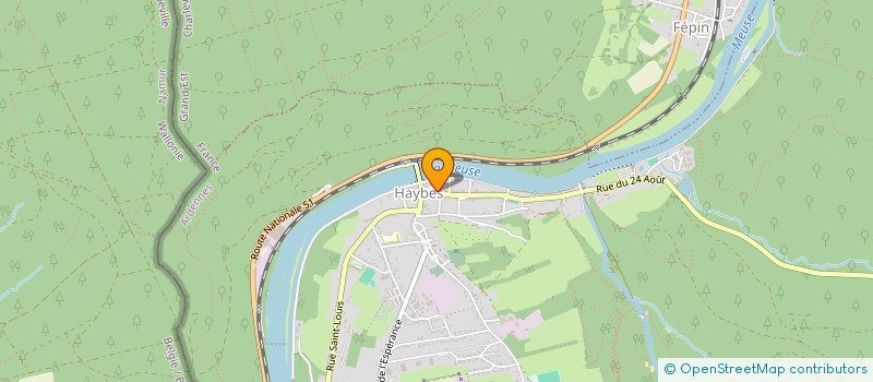 localisation de l'entreprise CENTRE COMMUNAL D'ACTION SOCIALE  HAYBES