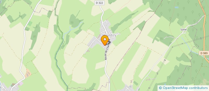 localisation de l'entreprise CENTRE COMMUNAL D'ACTION SOCIALE  HOULDIZY