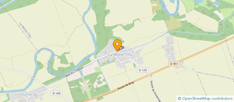 localisation de l'entreprise CENTRE COMMUNAL D'ACTION SOCIALE  LA LOUPTIERE-THENARD