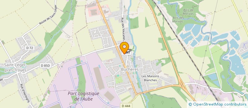 localisation de l'entreprise CENTRE COMMUNAL D'ACTION SOCIALE  SAINT-LEGER-PRES-TROYES