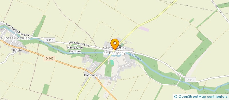 localisation de l'entreprise CENTRE COMMUNAL D'ACTION SOCIALE  SAINT-MARTIN-DE-BOSSENAY