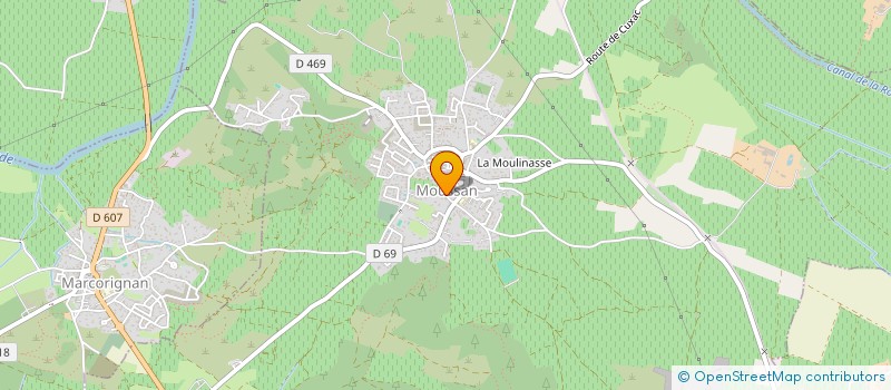 localisation de l'entreprise CENTRE COMMUNAL D'ACTION SOCIALE à MOUSSAN