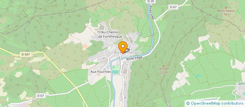 localisation de l'entreprise CENTRE COMMUNAL D'ACTION SOCIALE à BIZE-MINERVOIS
