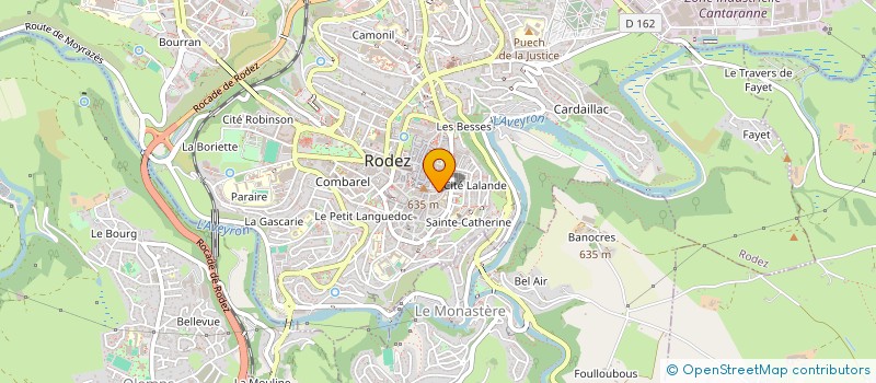 localisation de l'entreprise CENTRE COMMUNAL D'ACTION SOCIALE à RODEZ