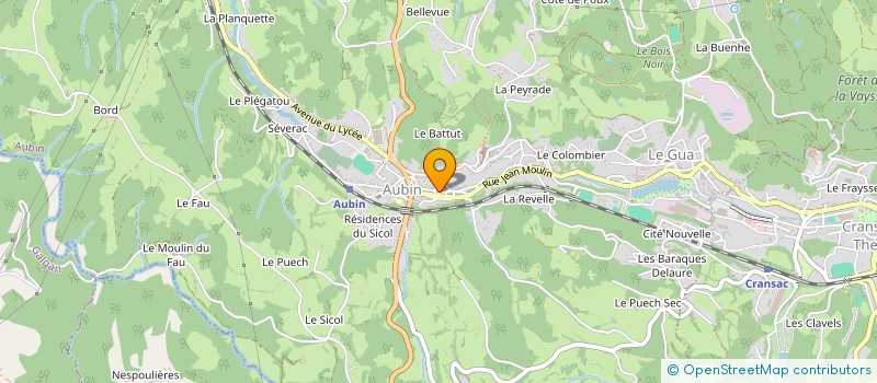 localisation de l'entreprise CENTRE COMMUNAL D'ACTION SOCIALE à CRANSAC