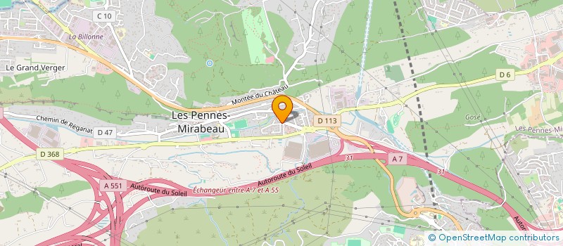 localisation de l'entreprise CENTRE COMMUNAL D ACTION SOCIALE à LES PENNES MIRABEAU