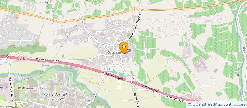 localisation de l'entreprise CENTRE COMMUNAL D'ACTION SOCIALE  ROUSSET