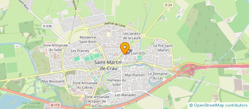 localisation de l'entreprise CENTRE COMMUNAL D'ACTION SOCIALE à SAINT-MARTIN-DE-CRAU