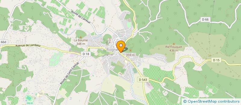 localisation de l'entreprise CENTRE COMMUNAL D'ACTION SOCIALE à ROGNES