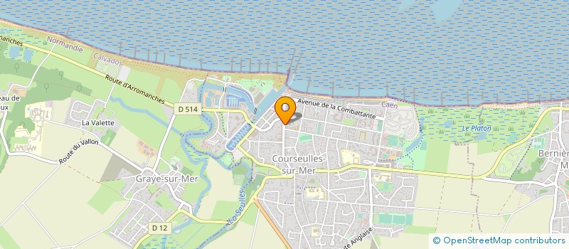 localisation de l'entreprise CENTRE COMMUNAL D'ACTION SOCIALE à COURSEULLES-SUR-MER