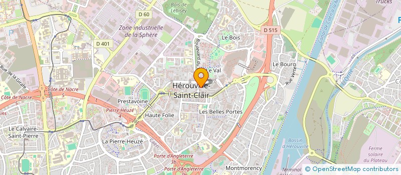 localisation de l'entreprise CENTRE COMMUNAL D'ACTION SOCIALE à HEROUVILLE-SAINT-CLAIR