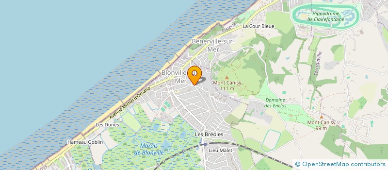 localisation de l'entreprise CENTRE COMMUNAL D'ACTION SOCIALE à BLONVILLE-SUR-MER