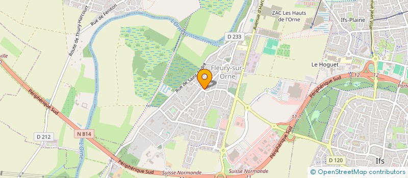 localisation de l'entreprise CENTRE COMMUNAL D'ACTION SOCIALE à FLEURY-SUR-ORNE