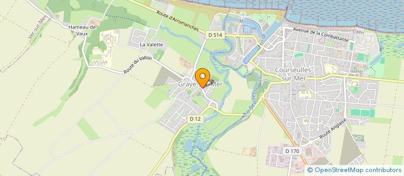 localisation de l'entreprise CENTRE COMMUNAL D'ACTION SOCIALE  GRAYE-SUR-MER