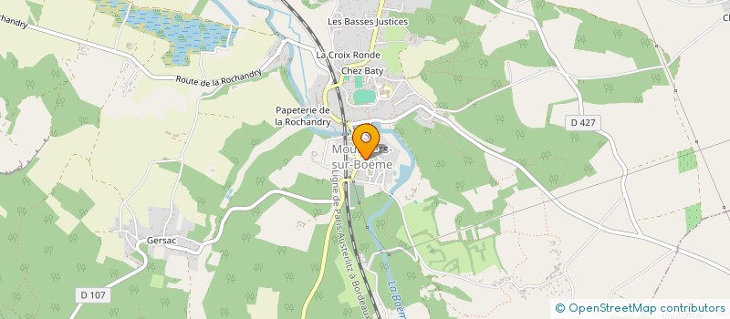 localisation de l'entreprise CENTRE COMMUNAL D'ACTION SOCIALE à MOUTHIERS-SUR-BOEME
