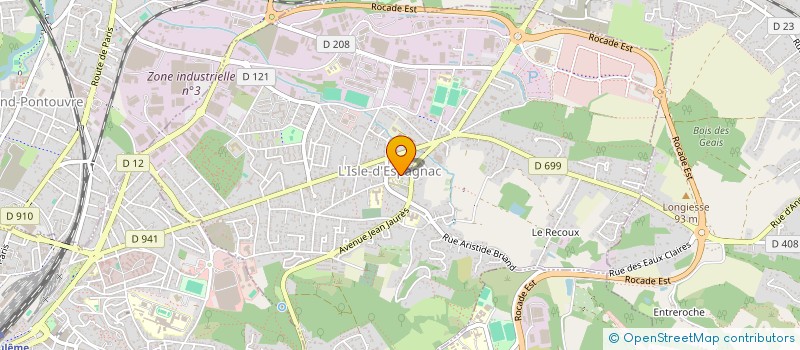 localisation de l'entreprise CENTRE COMMUNAL D ACTION SOCIALE  L'ISLE-D'ESPAGNAC