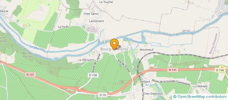 localisation de l'entreprise CENTRE COMMUNAL D'ACTION SOCIALE à BOURG-CHARENTE